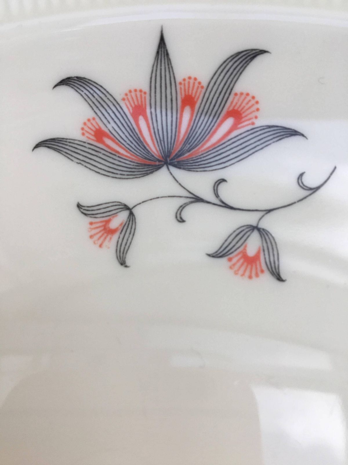 Antique Dish 1930 German Porcelain Dish Zeh Scherzer And Co In 1930, Serving Dish Flat Pastries Serving Plate Collector Antique German 1930s photo for sale