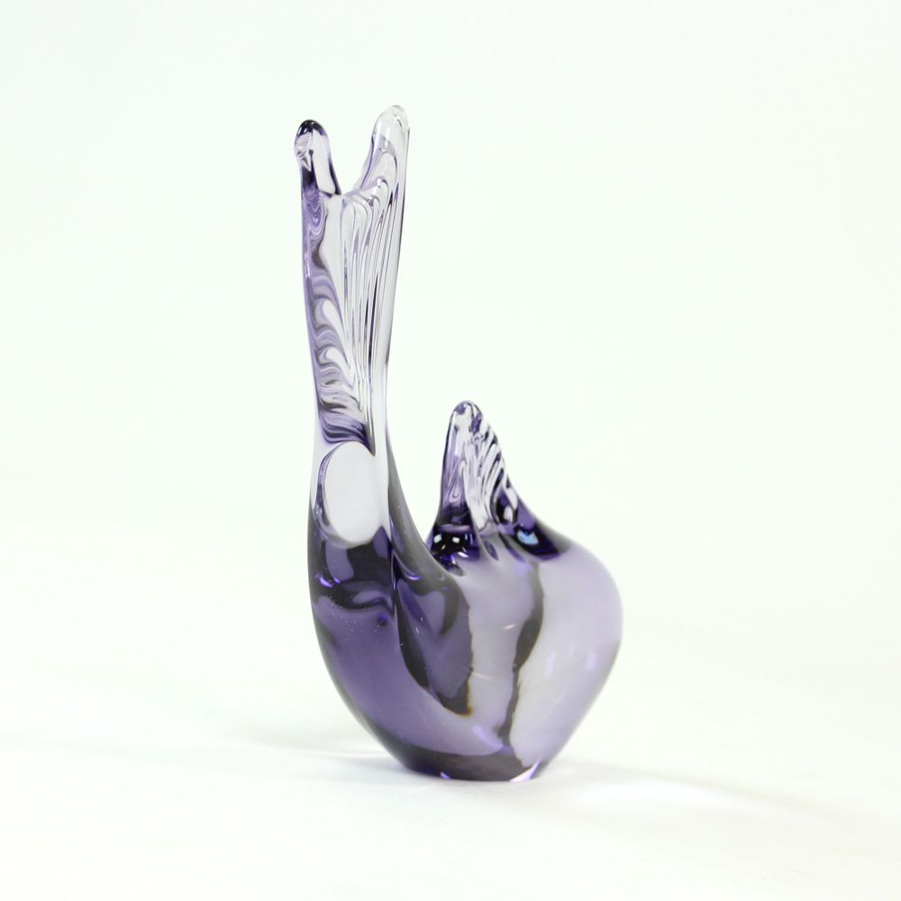 Rare Art Glass Fish Statue By Miloslav Janku For železnobrodské Sklo, Early 1970s photo furniture