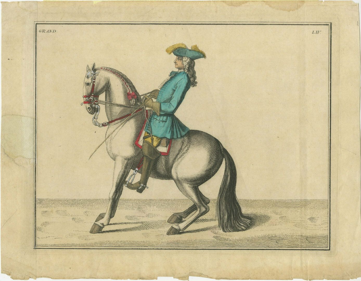 Set Of 2 Antique Horse Riding Prints: Le Hardi & Grand photo furniture