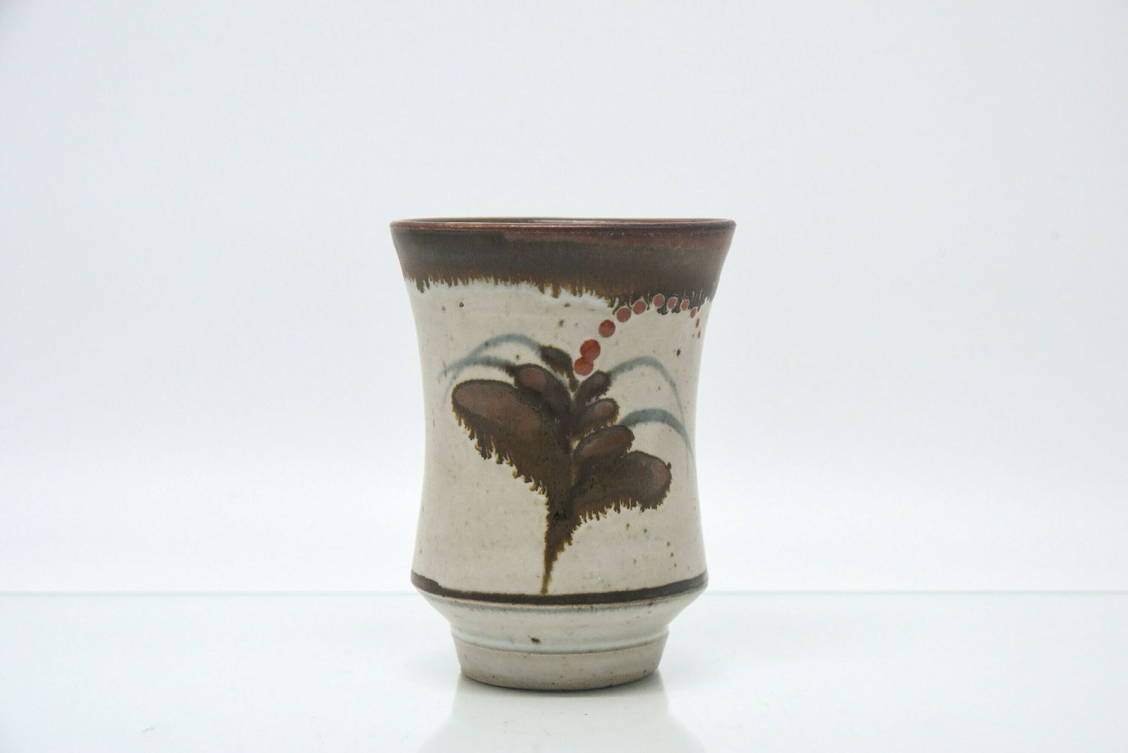 David Leach 'Foxglove' Design Waisted Beaker | Lowerdown Pottery Hand Made Pot | Fine Art Studio Pottery