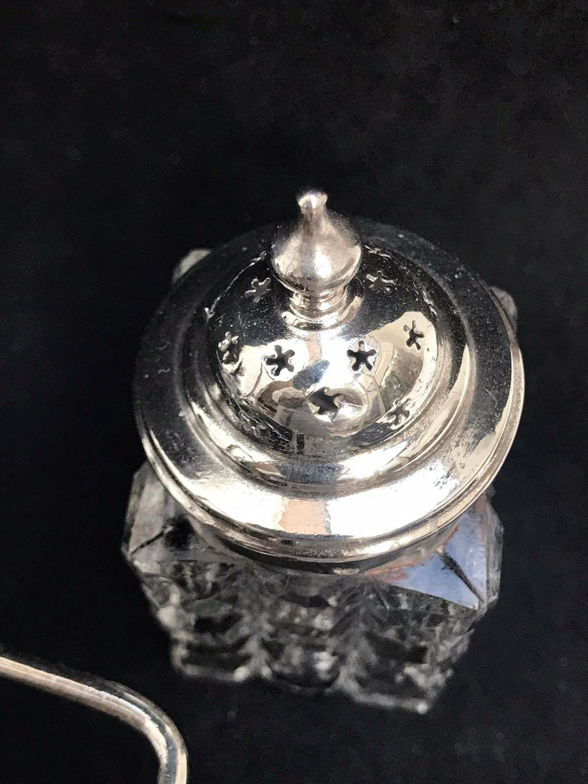 Condiment Cruet Holder Caddy Spice Set Victorian Silver Plated Glass Antique English Tableware Mustard Luxury Wedding Gift photo vintage