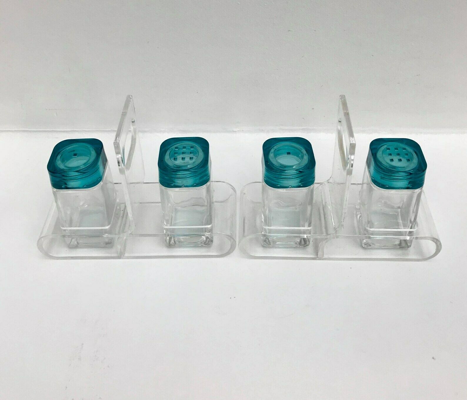 photo for sale Salt And Pepper Shakers Set Of 2 Lucite Acrylic Glass Art By Luigi Barnioly Made In Italy Wedding Gift Christmas Table