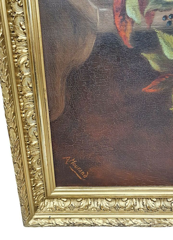 A Lovely Giltwood Framed Pair Of Early 20th Century Still Life Paintings Signed A Mairant photo furniture