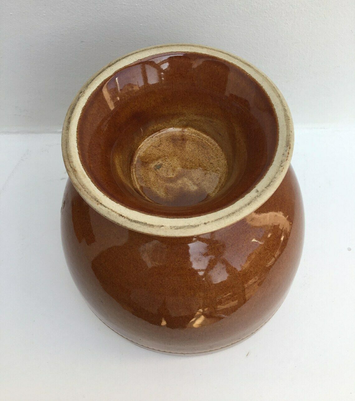 Old Höganäs Keramik Large Bowl Dinnerware Brown Large , Brown Scandinavian Design Swedish Pottery Sweden Mid Century Modern 70s Old photo vintage