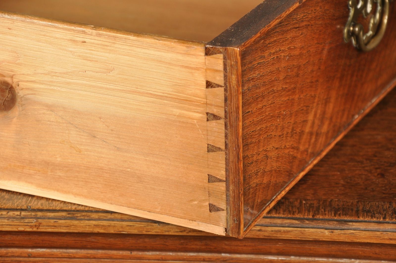 18th Century Oak Chest Of Drawers photo vintage