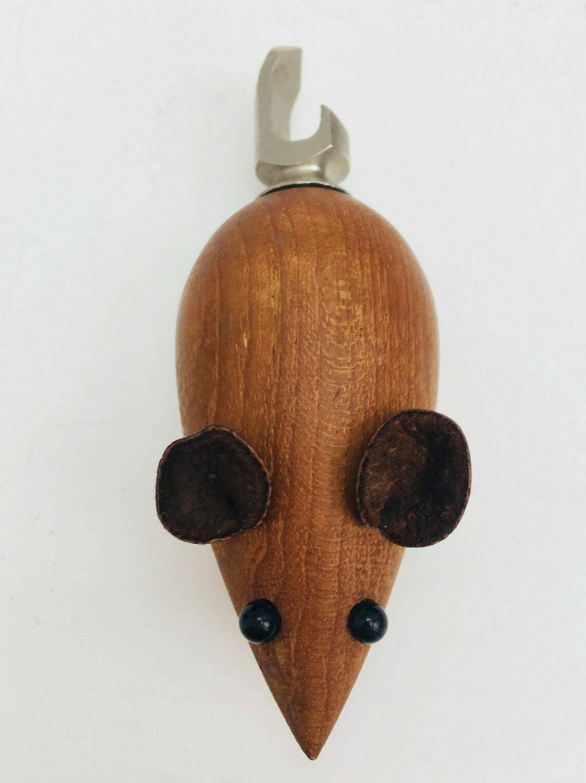 Barware 1950s, Vintage Fun Mid Century Bottle Stoppers, Danish Bar Tools Bottle Cap, Quirky Bottle Stop, Danish Wine, Wooden Bottle Stopper photo for sale