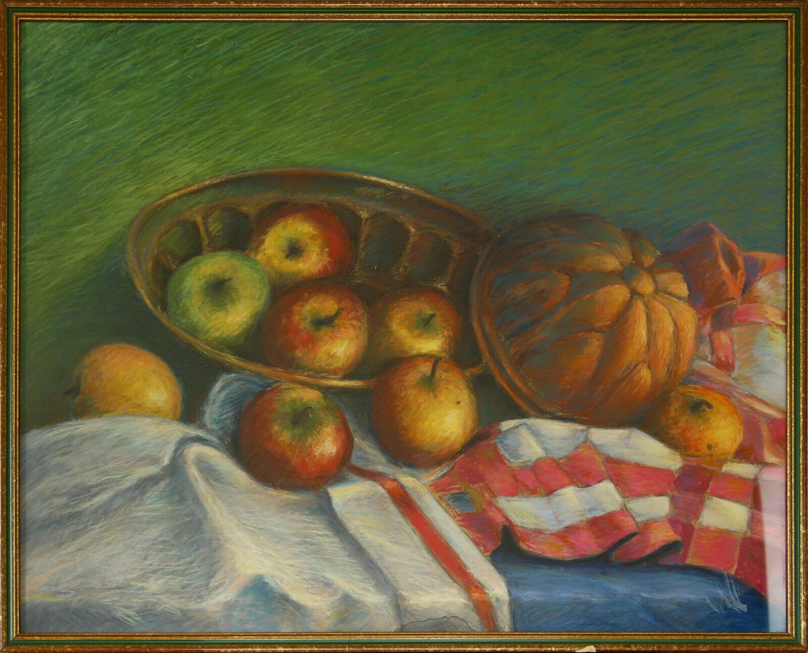 Pastel By Bernard Fournier. Titled "Metal And Vegetal"