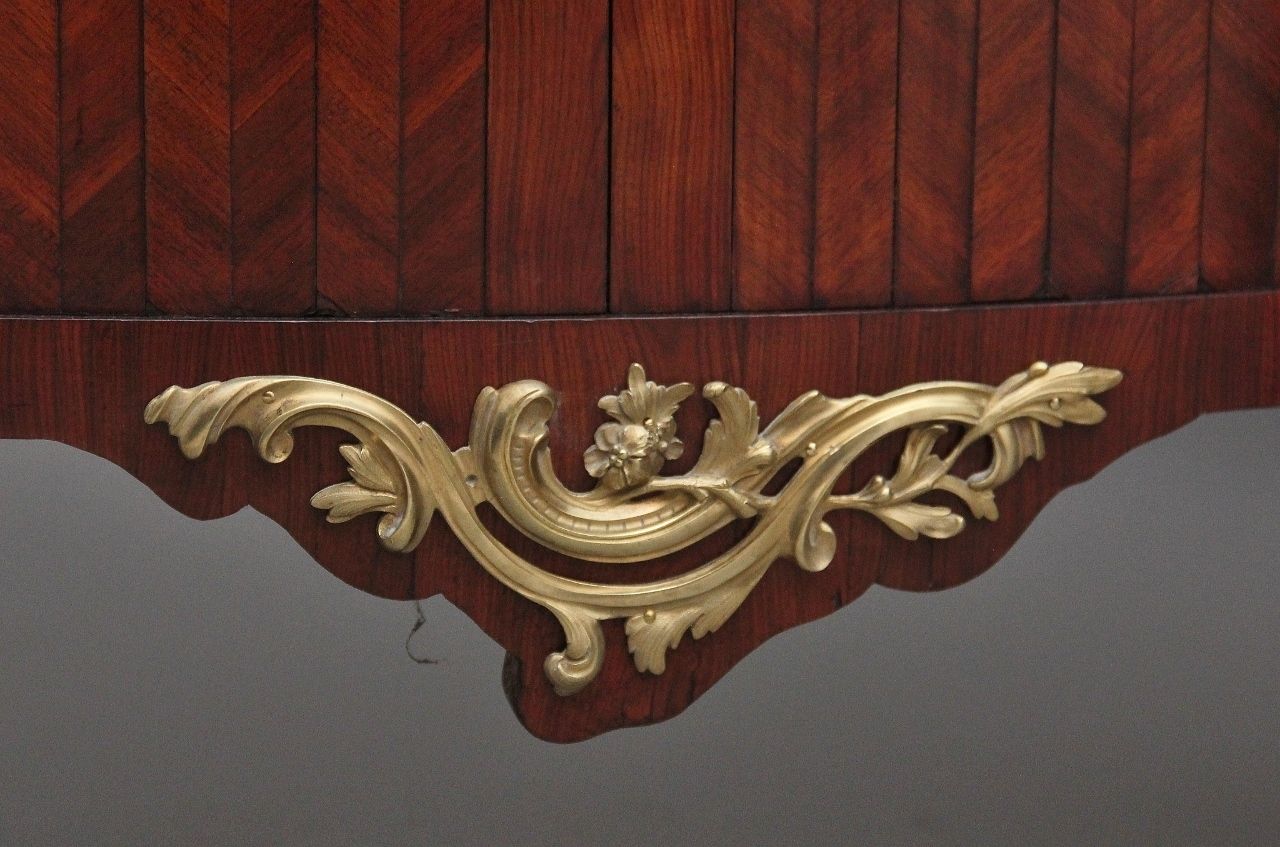 photo buy Pair 19th Century French Kingwood And Marble Top Commodes