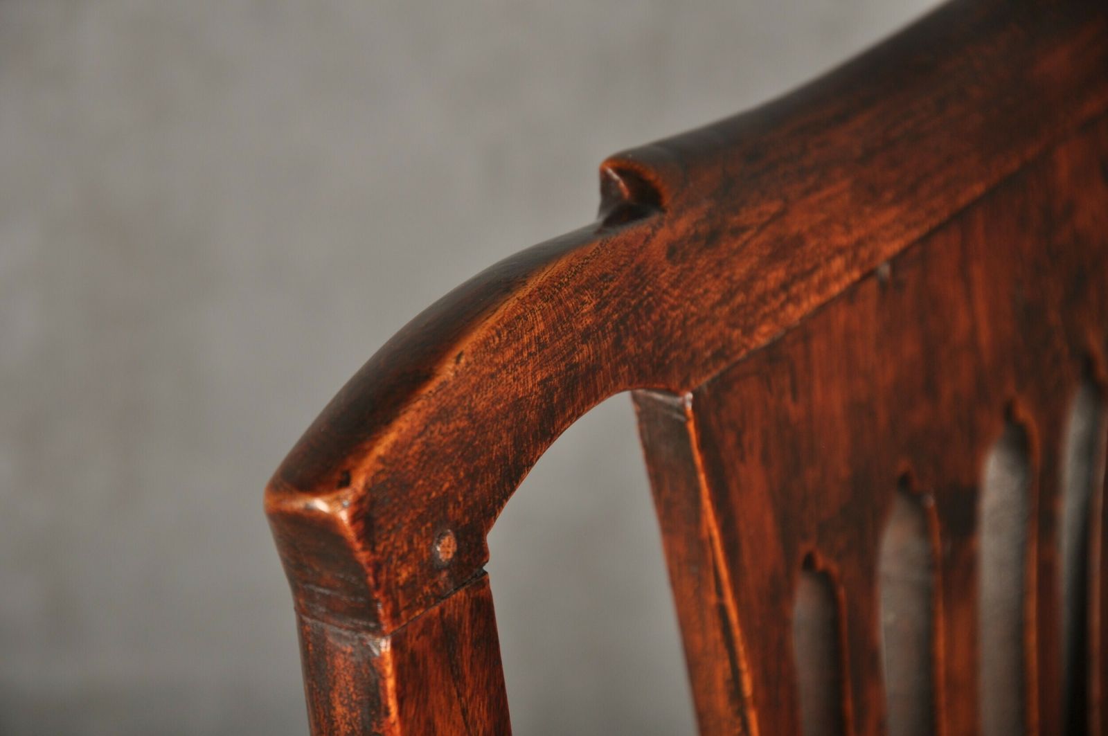 Furniture 18th Century Elm Country Armchair photo
