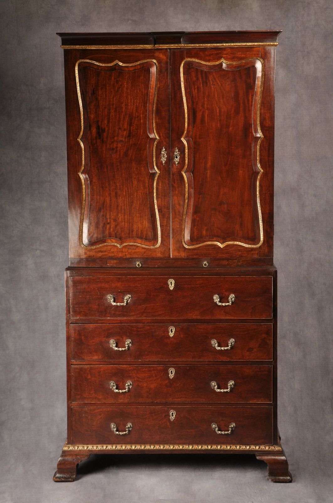 Fine 18th Century Mahogany Secretaire Cabinet photo furniture