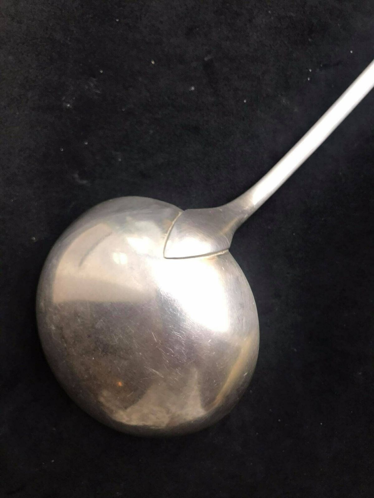 Soup Ladle Vintage Silver Plated Ladle Large Baguette Fidelio Antique French Wedding Gift For Hostess French Cutlery photo Home Decor