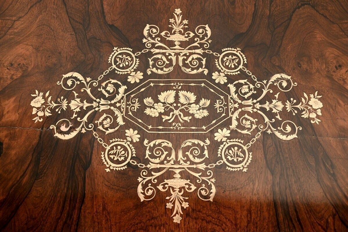 Rosewood Table, Louis XVI Style, Napoleon III Period – Mid 19th Century photo vinterior