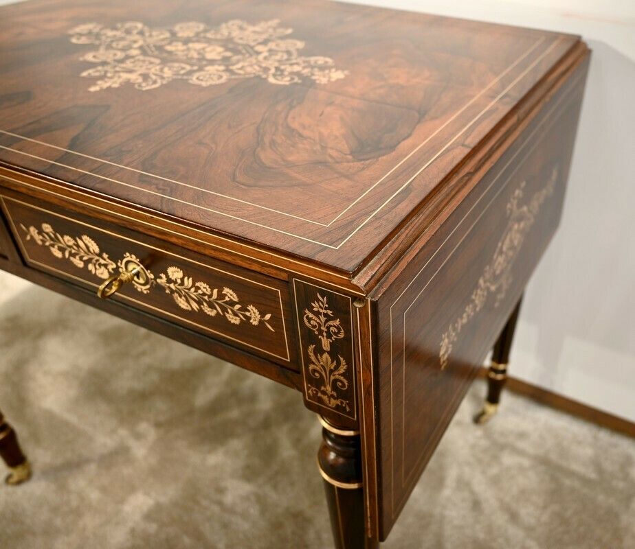 Rosewood Table, Louis XVI Style, Napoleon III Period – Mid 19th Century photo buy