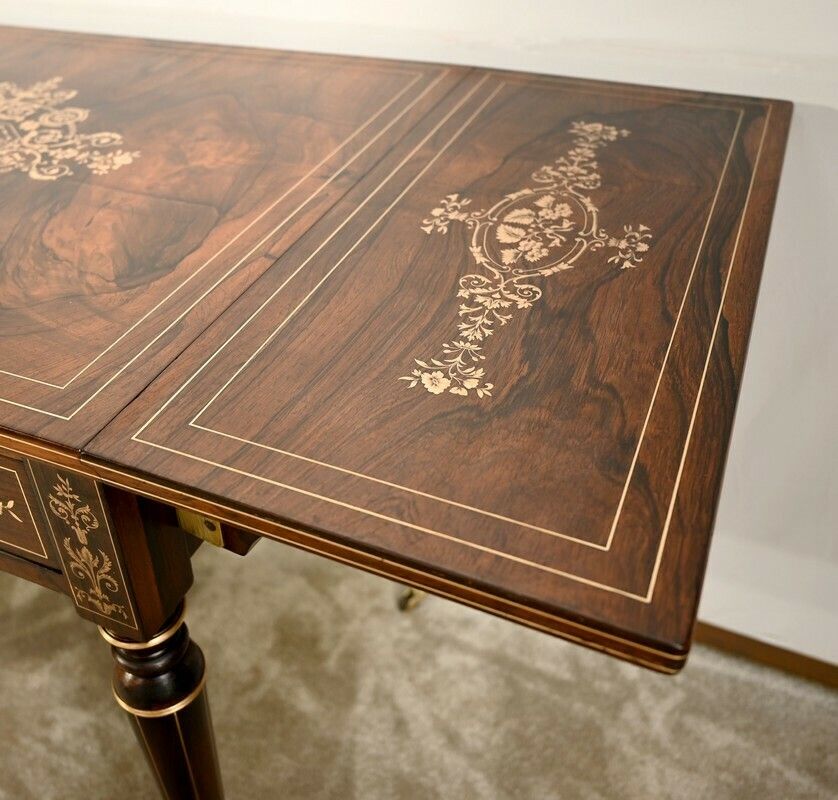 photo furniture Rosewood Table, Louis XVI Style, Napoleon III Period – Mid 19th Century