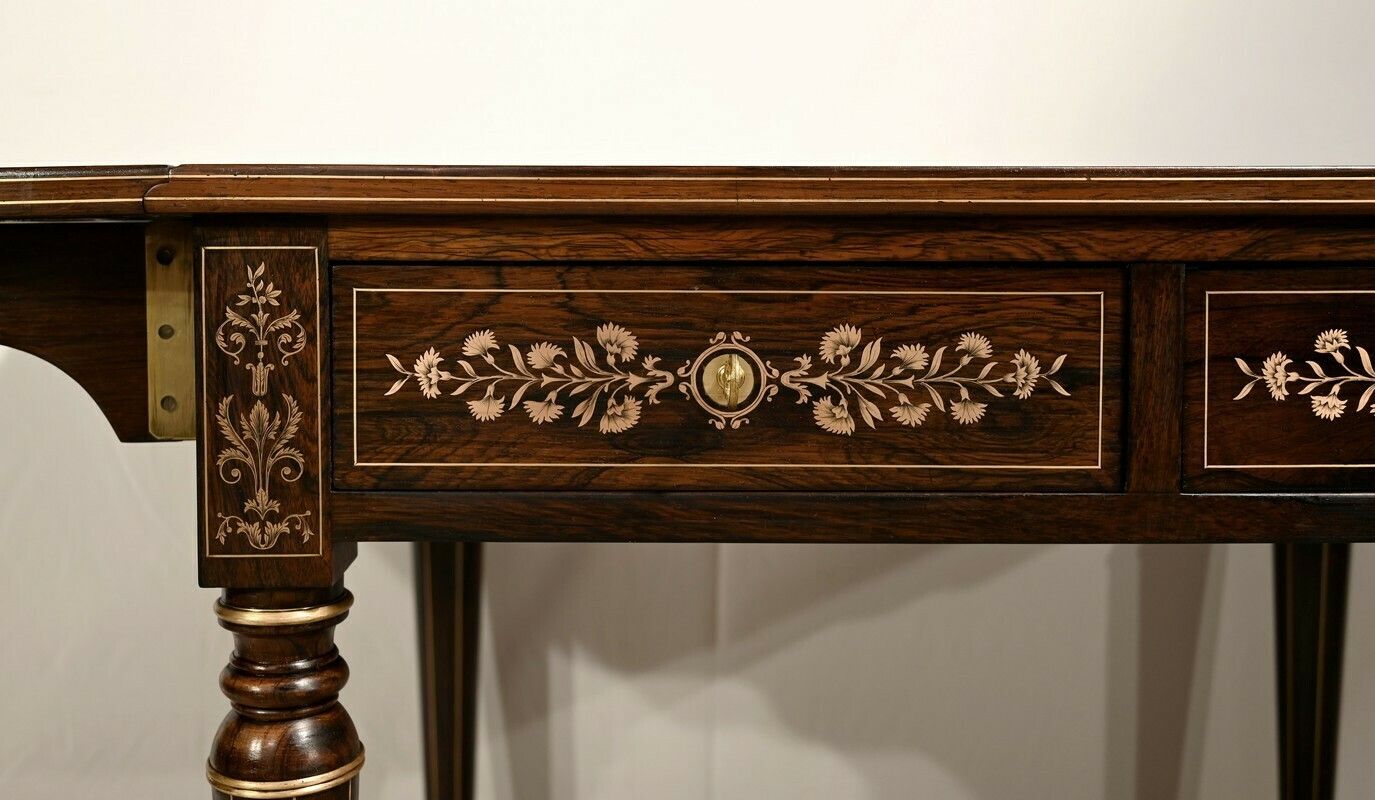 5121.16 Rosewood Table, Louis XVI Style, Napoleon III Period – Mid 19th Century photo