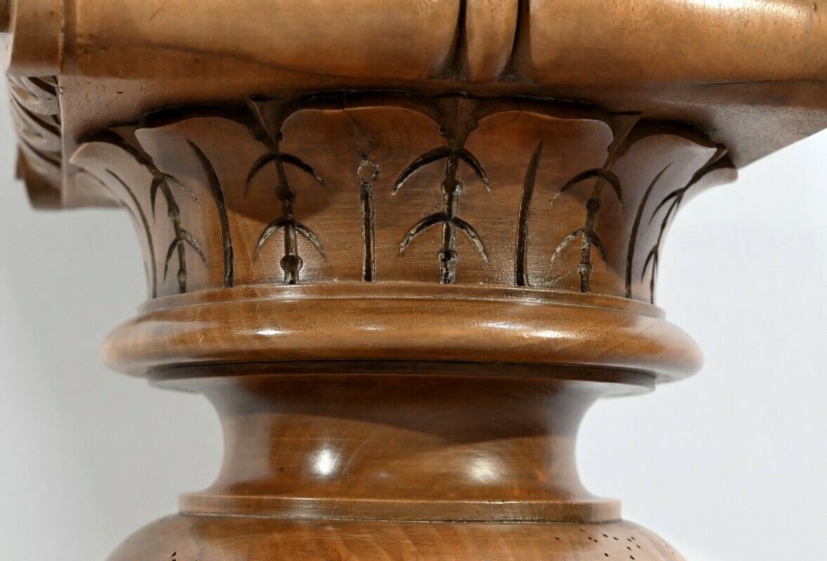 photo for sale Important Walnut Column, Louis XVI Style   Late 19th Century