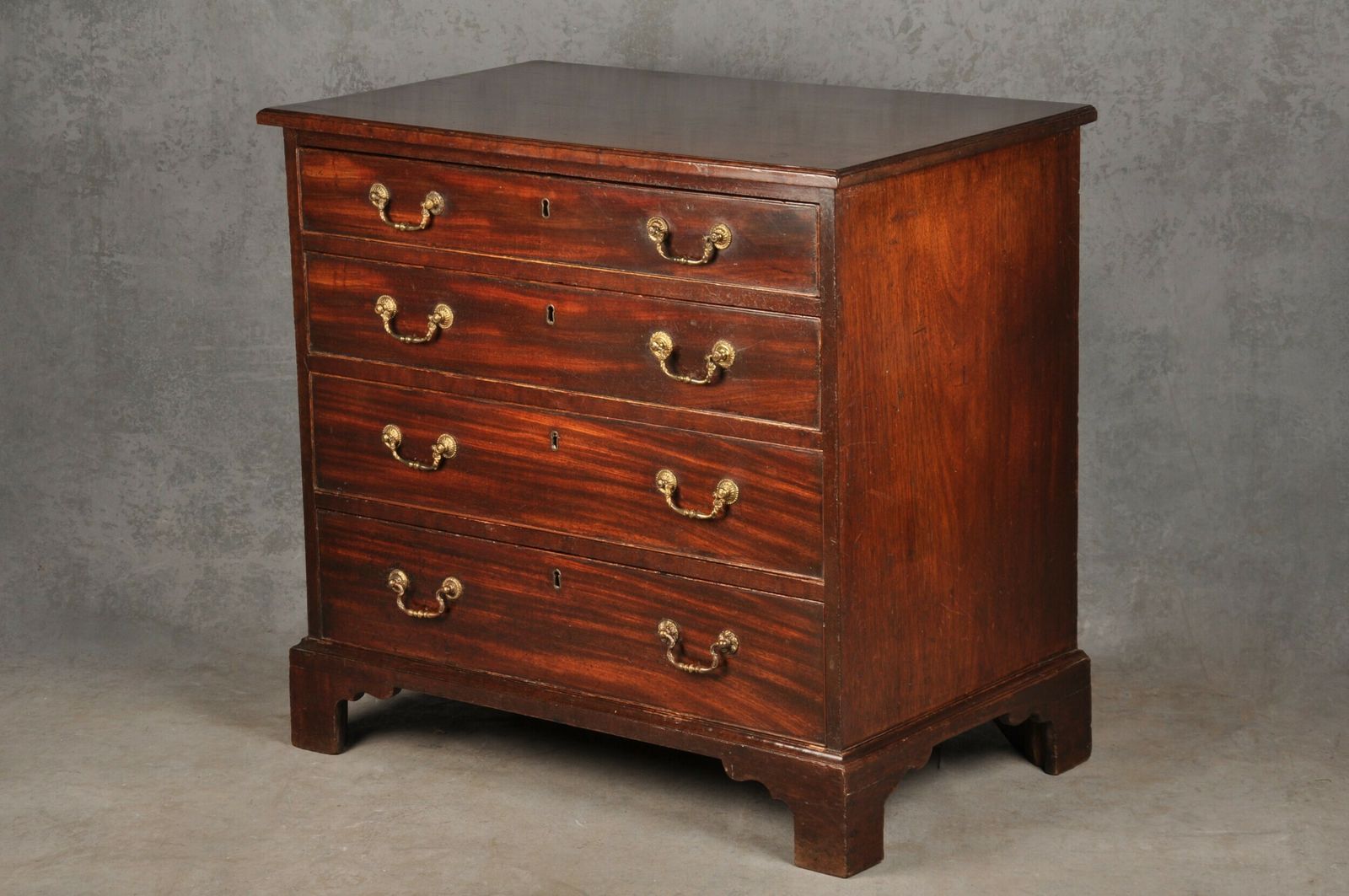 Small 18th Century Mahogany Chest Of Drawers photo for sale