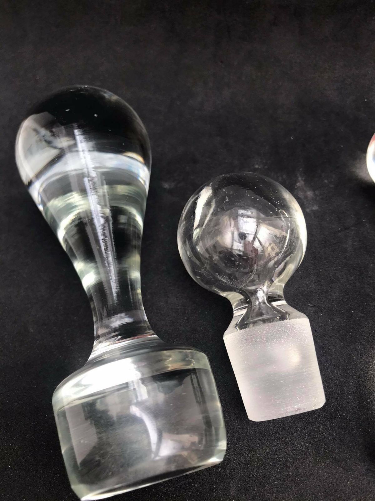 Carafe Stopper Crystal Vintage Decanter Cap Bar Decor Weight Glass Stopper Set Of 4 Crystal Glass, Bottle Carafe Caps Collection Gift Bar photo buy