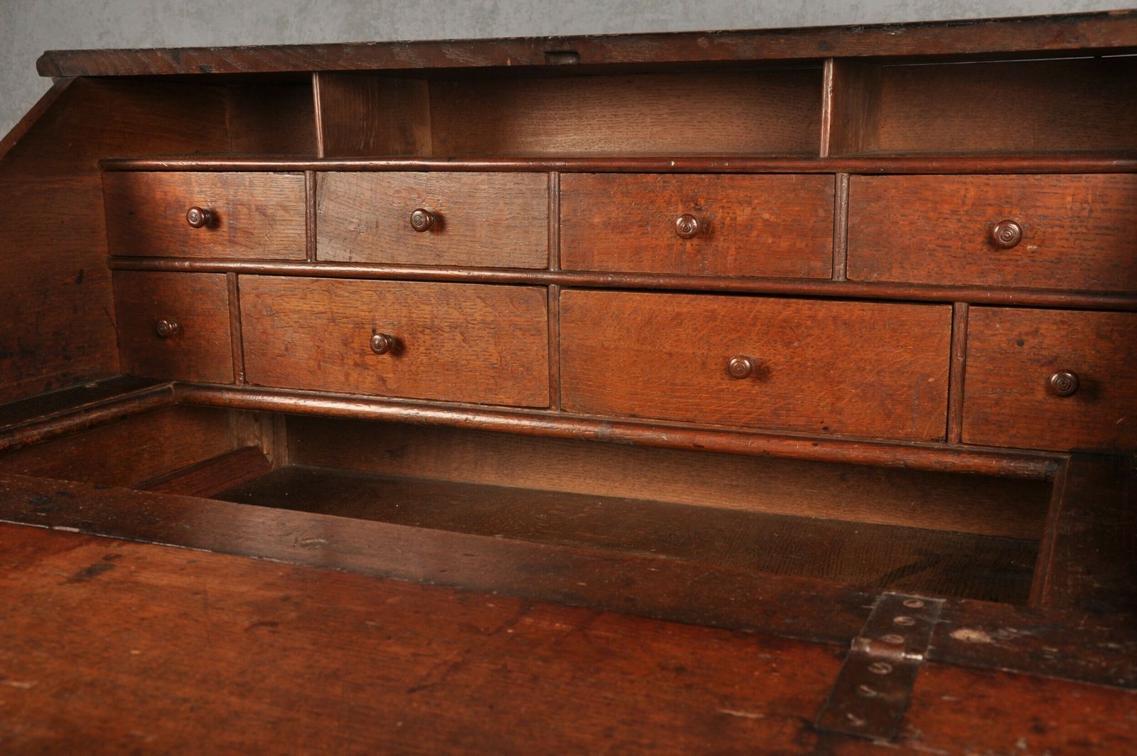 Rare 17th Century Oak Bureau, 18th Century And Earlier photo 5800.0