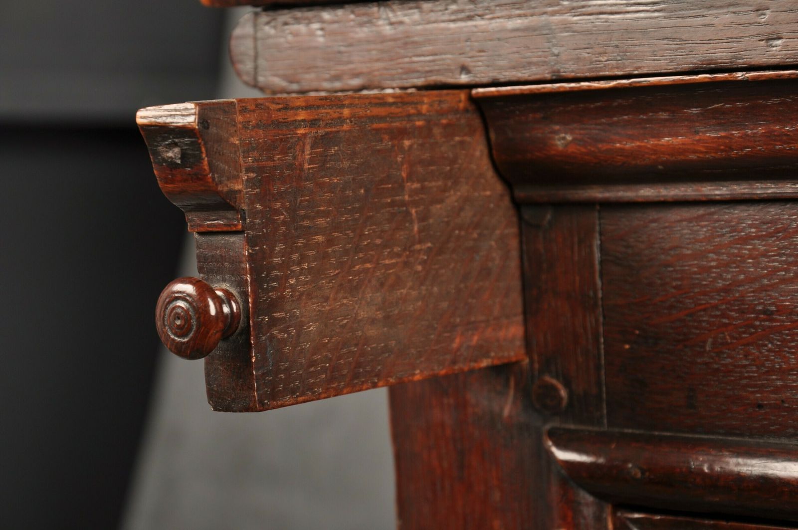 photo vinterior Rare 17th Century Oak Bureau, 18th Century And Earlier