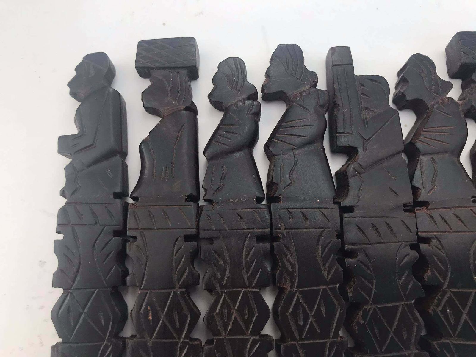 African Cutlery Rests Set Of 12 Hand Carved Wood Africa Crafts Gift Idea Table Settings Ethnic Table, Wedding Gift Garden Table Decor photo buy