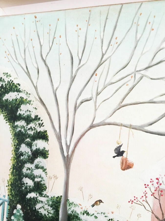 Painting On Canvas Christine Cipriano, 20th Century photo for sale