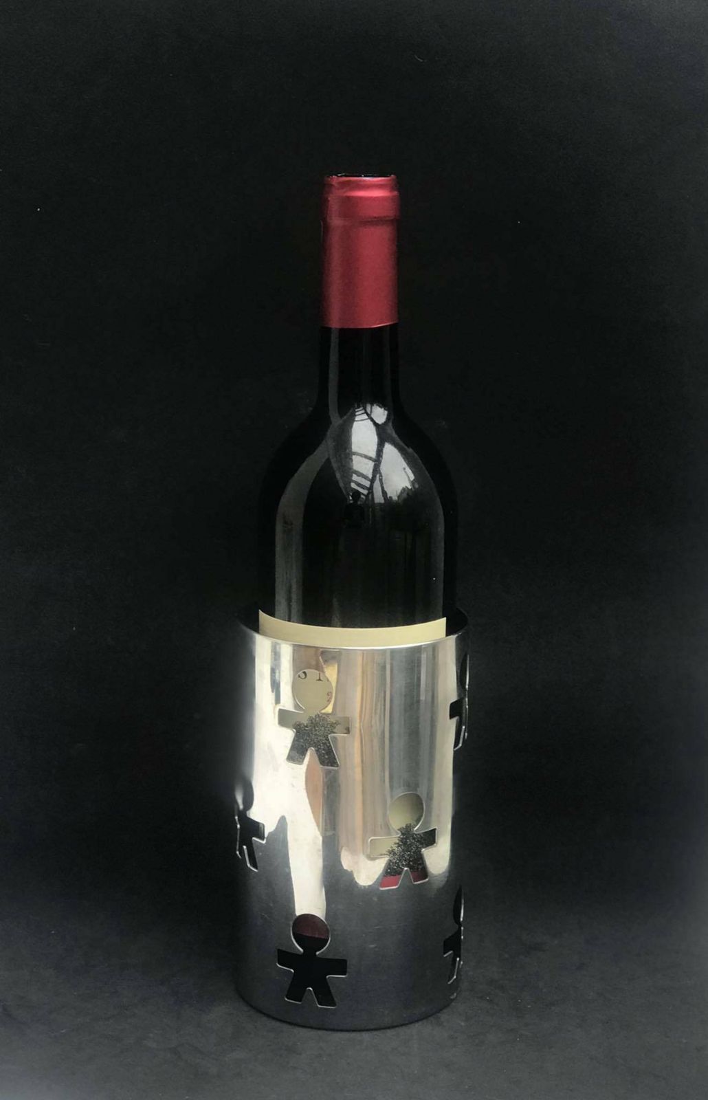 Alessi Wine Bottle Holder Girotondo King Kong Stefano Giovannoni Guido Venturini For Alessi   Girotondo Italian Design Cutlery Holder photo Home Decor