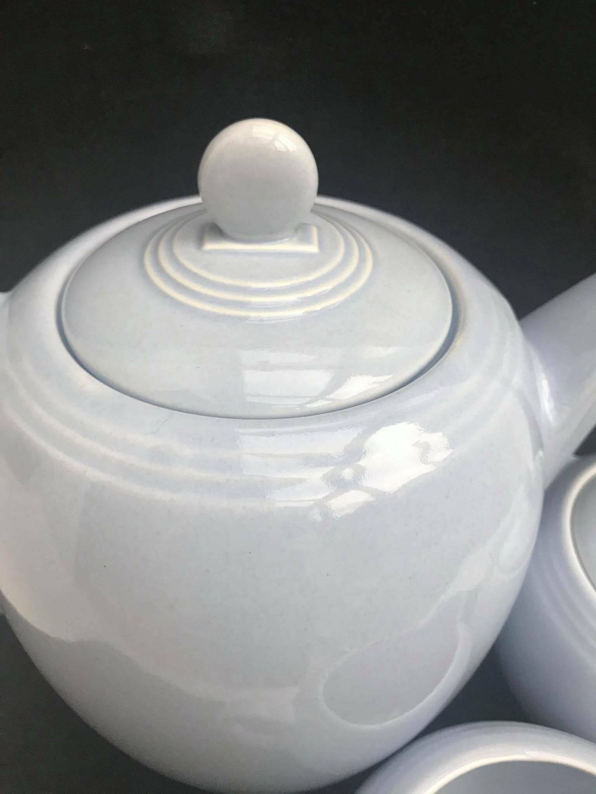 Theeservies Villeroy And Boch Art Deco Koffie Pastelblauwe Jaren 1930 Gemaakt In Luxemburg Trouwcadeau Theetafel Decoratie Cadeau Voor Haar, Pastelblauw photo vintage