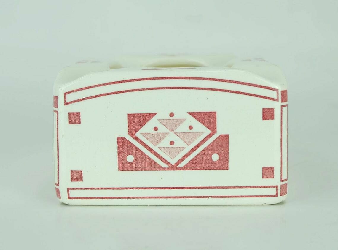 Very Rare Waechtersbach Art Nouveau Ashtray Geometric Decor photo vintage