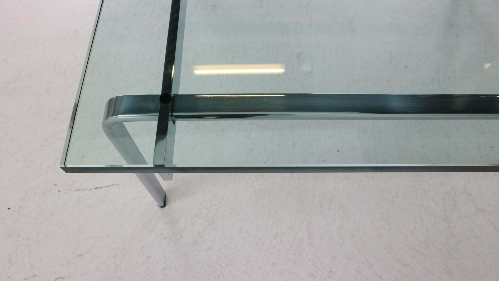 photo vintage Preben Fabricius And Jørgen Kastholm Fk90 Coffee Table Kill International 1970s