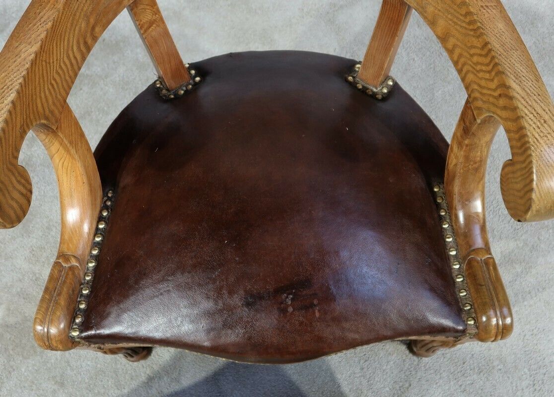 photo for sale Office Armchair In Ash, Louis Philippe, 2nd Half Of The 19th Century