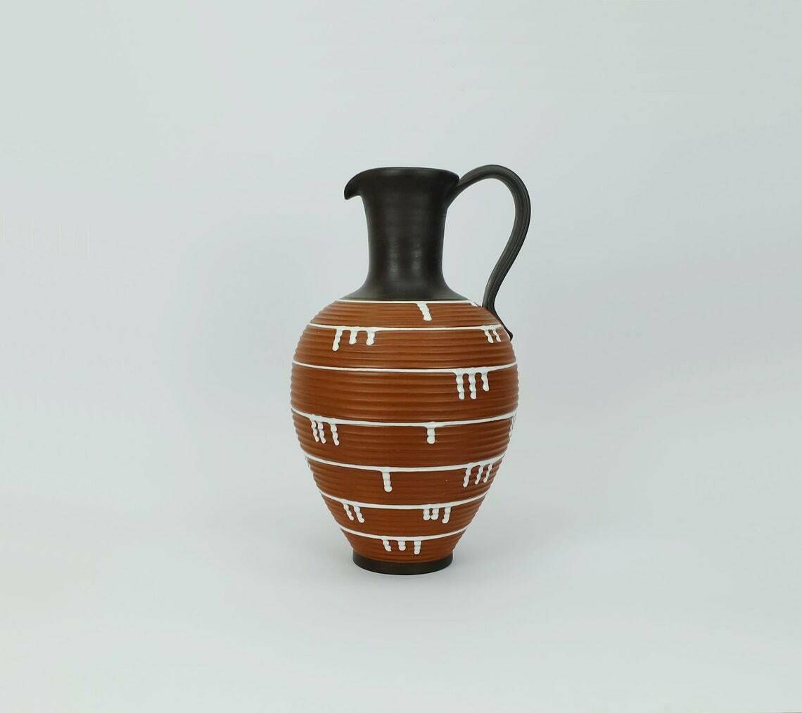 Large Mid Century Vase Jug Vase By Ilkra Decor Palermo 1950s Model 52/35