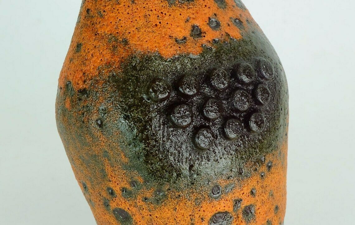Rare Vintage 1960's Fat Lava Robot Vase U Keramik Model Number 560/20 Exceptional Glaze And Shape photo furniture