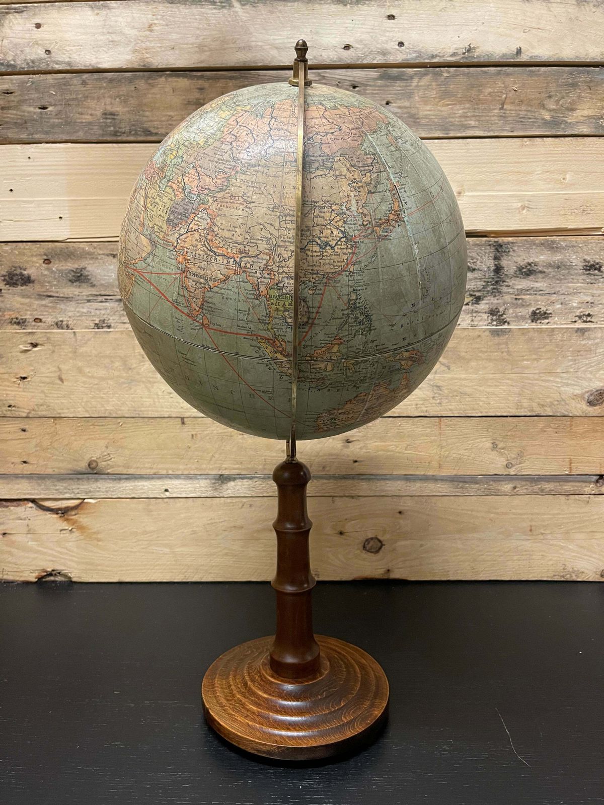 German Antique Table Globe By Paul Räth & DR A Krause, Leipzig 1920s photo 295.0