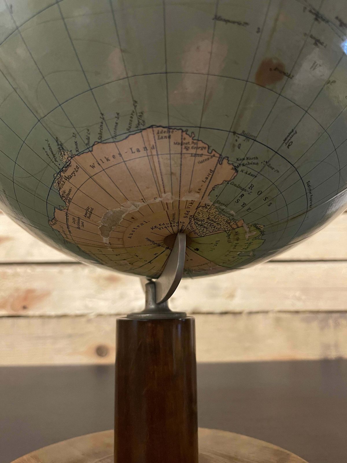 Vintage 1950s German Table Globe By Renowned Makers Columbus photo 340.0