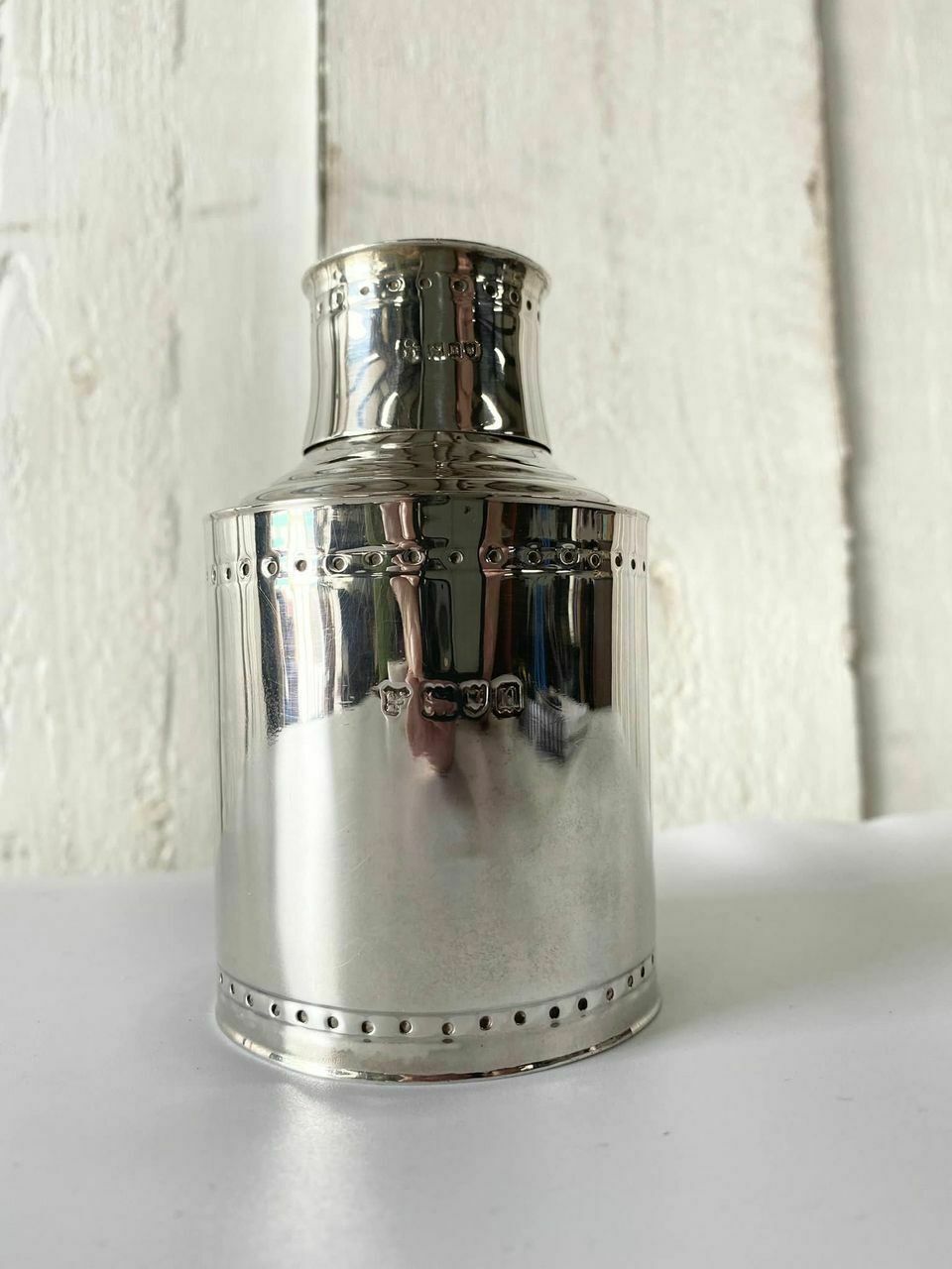 Beautiful Silver Edwardian Tea Caddy photo furniture