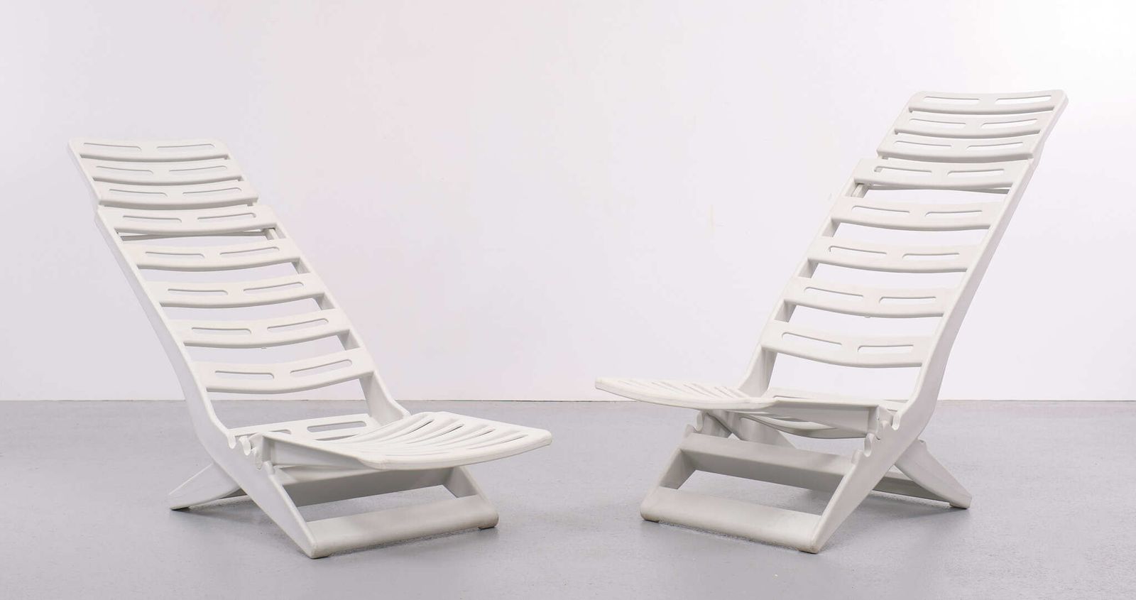 Fanini Fain Ascoli Piceno Maratea Folding Chairs, 1970s, Italy photo vintage