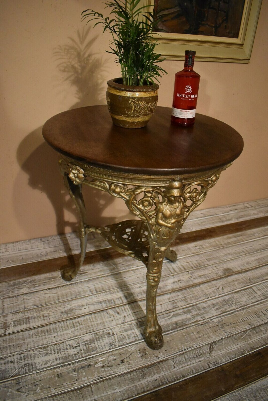 Cast Iron Britannia Bar Bistro Table photo for sale