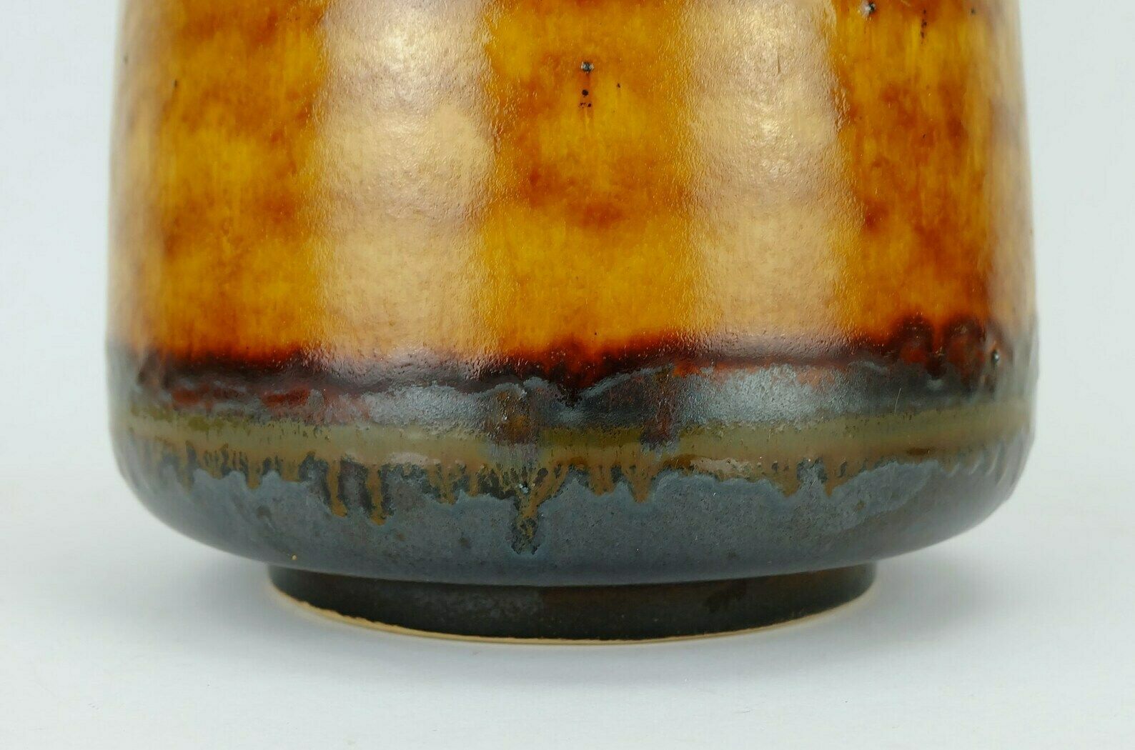 photo furniture Large Mid Century Vase Ceramic Vase Model No. 1109/1 Amber With Different Shades Of Red And Brown
