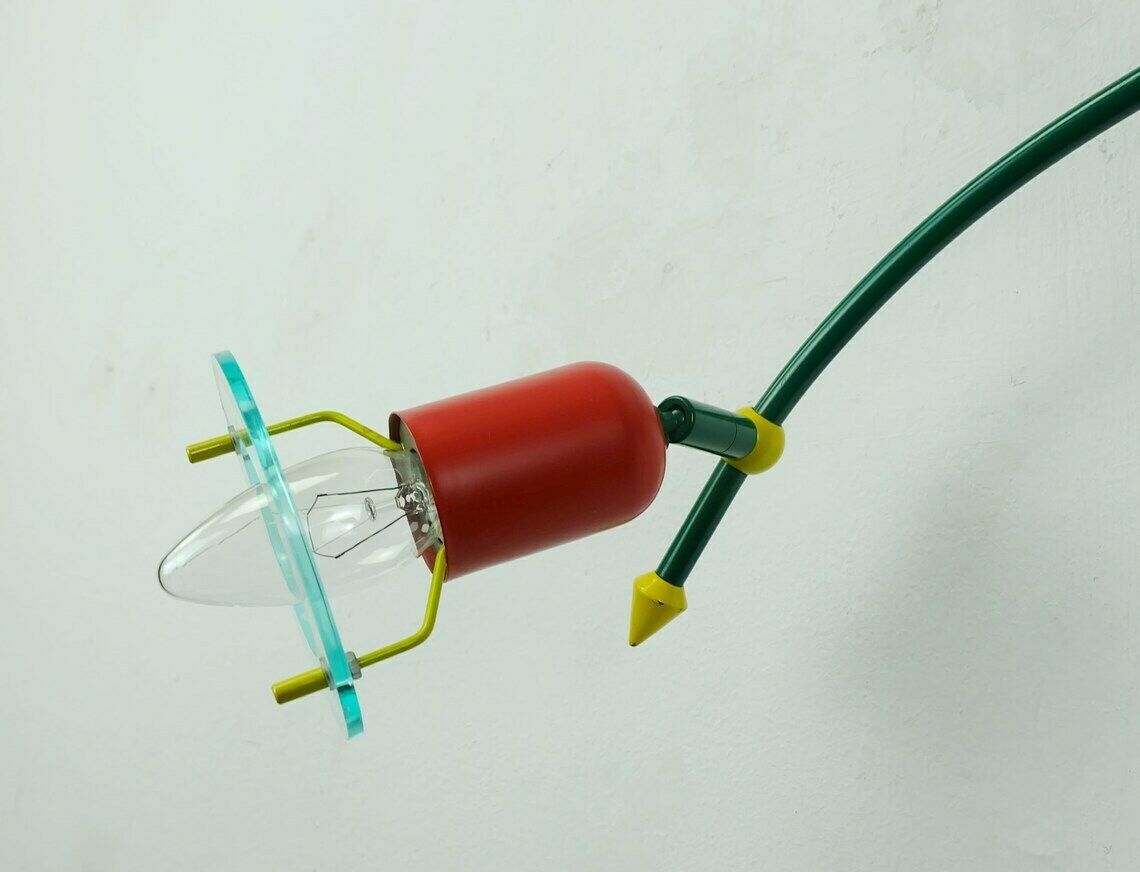 1980s 3 Spot Ceiling Fixture Metal And Lucite Honsel Memphis Era photo for sale