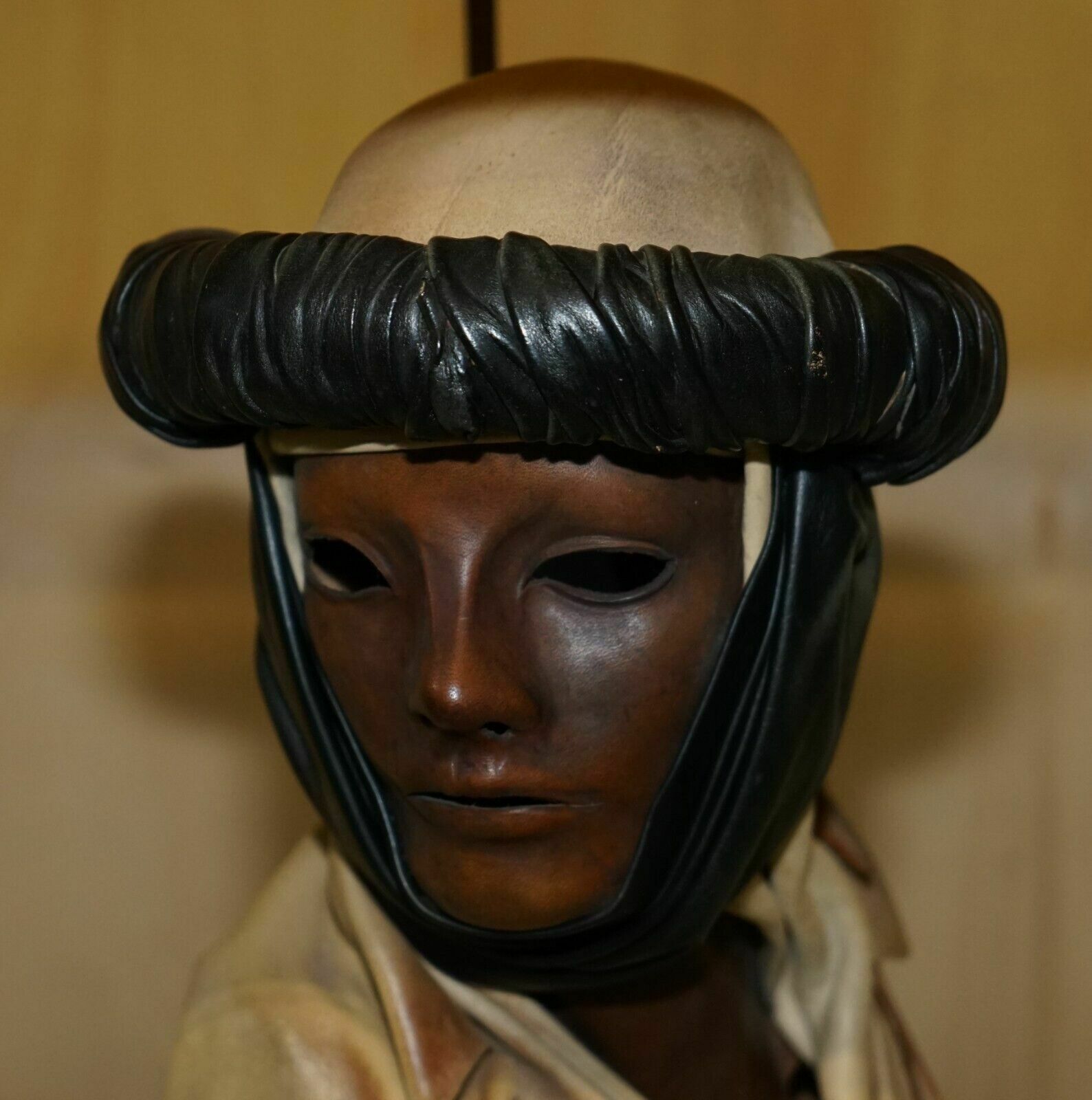 Mid Century Arabian Face Lamp Signed Pourbaix Circa 1960's Must See Pictures photo vintage