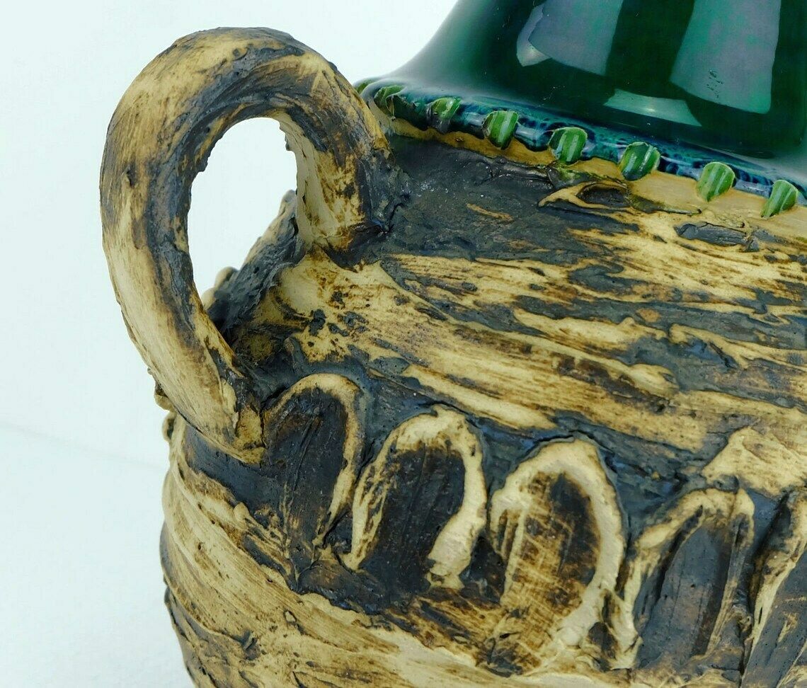 Fantastic 1960's Carstens Vase With Outstandig Rough Glaze Model 29 30 A photo for sale