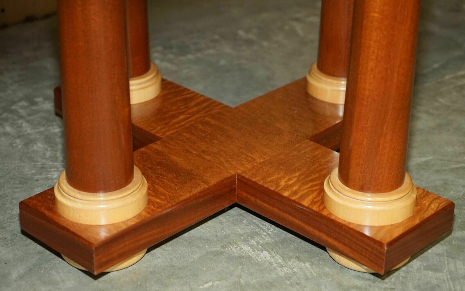 10000.0 Original Huge Andrew Varah Satinwood & Mother Of Pearl Dining Table photo