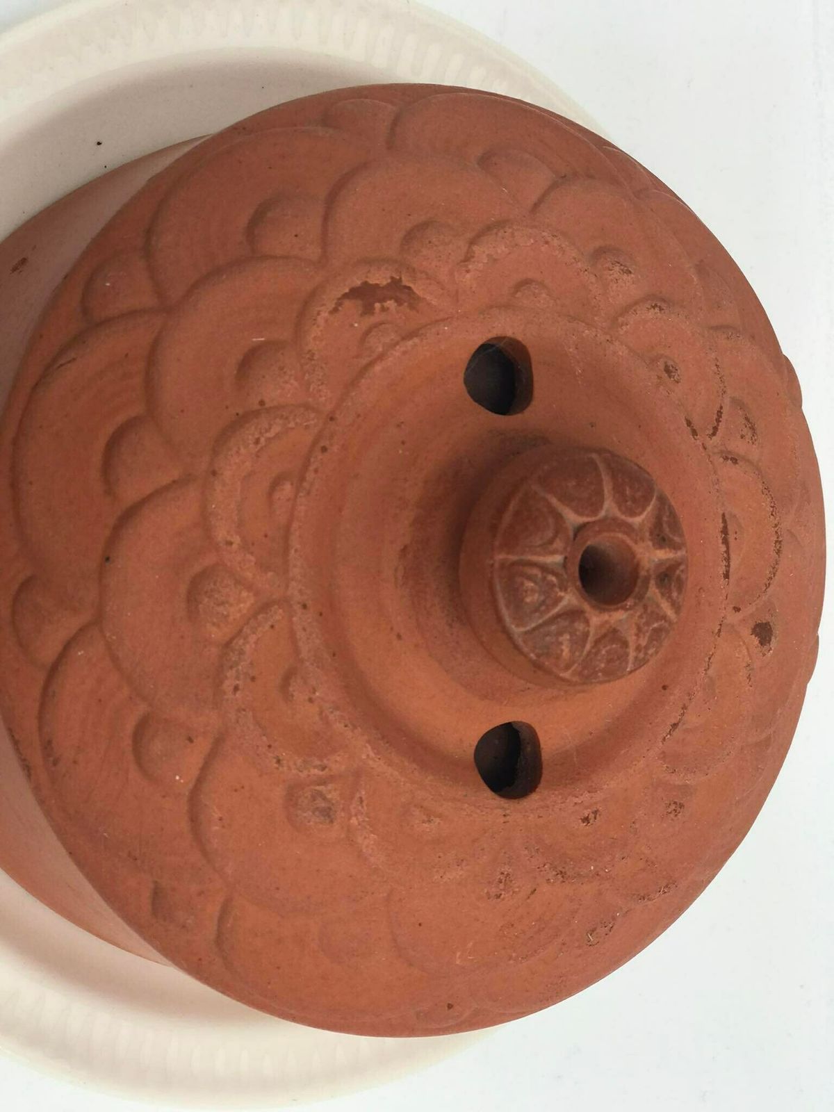 photo for sale Handmade Terracotta Cheese Dome/Cloche Antique French Kitchen Decor Butter Keeper Cheese Plate By Saint Amand France Display Cakes Pastry