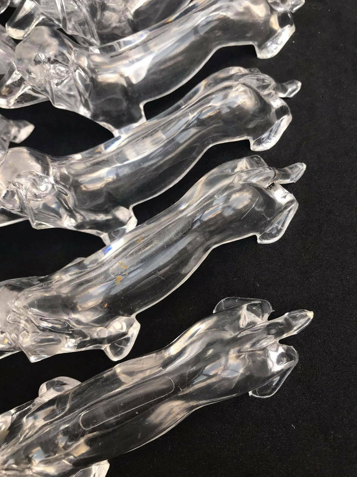 Dachshund Lucite Clear Acrylic Knife Rests Mid Century Gift Dog Lover Vintage Knife Set, Retro Table Holders Hostess Gift For Best Friend photo 135.0