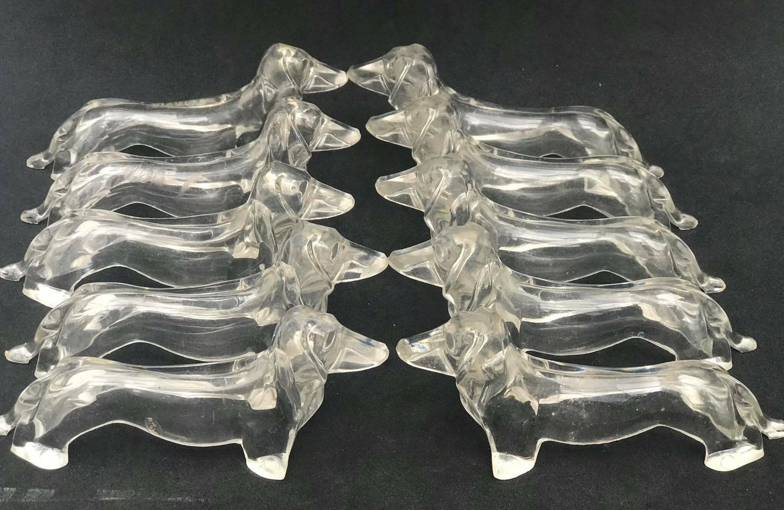 Tekkel Lucite Transparant Acryl Messenleggers – Set Van 10 | Mid Century | Vintage | Cadeau Voor Hondenliefhebbers | Retro Tafelaccessoires photo furniture