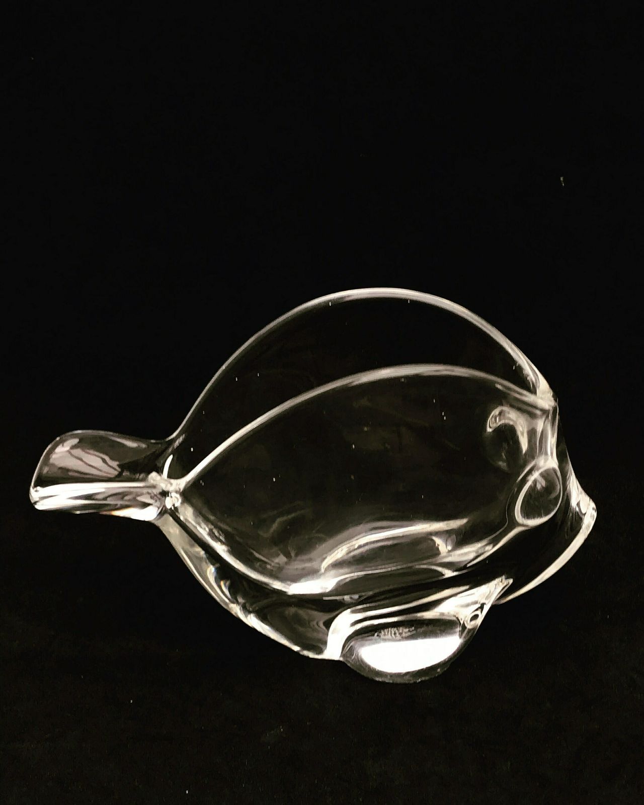 Bowl Fish Shaped Heavy Crystal Cigar Ashtray By Art Vannes France Art Glass Paperweight Clear Crystal Mid Century Gift For Her Wedding Gift photo furniture