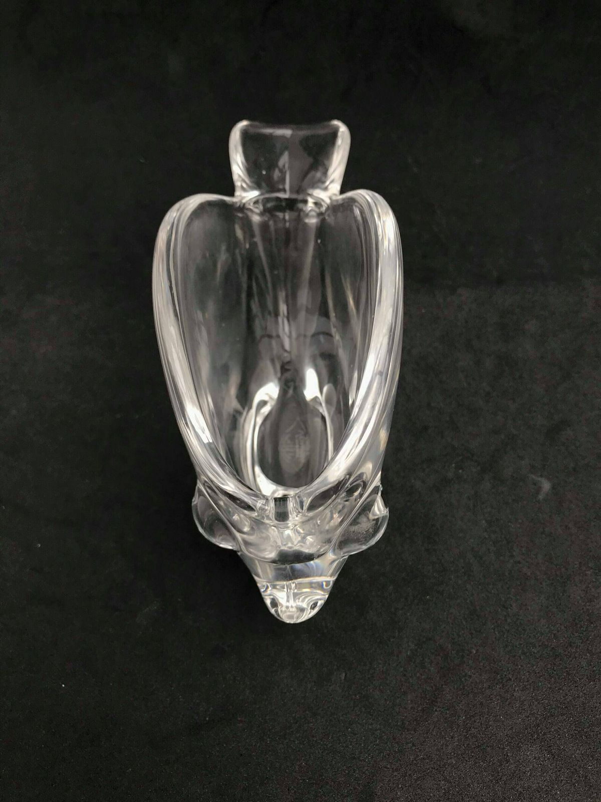 Bowl Fish Shaped Heavy Crystal Cigar Ashtray By Art Vannes France Art Glass Paperweight Clear Crystal Mid Century Gift For Her Wedding Gift photo 131.0