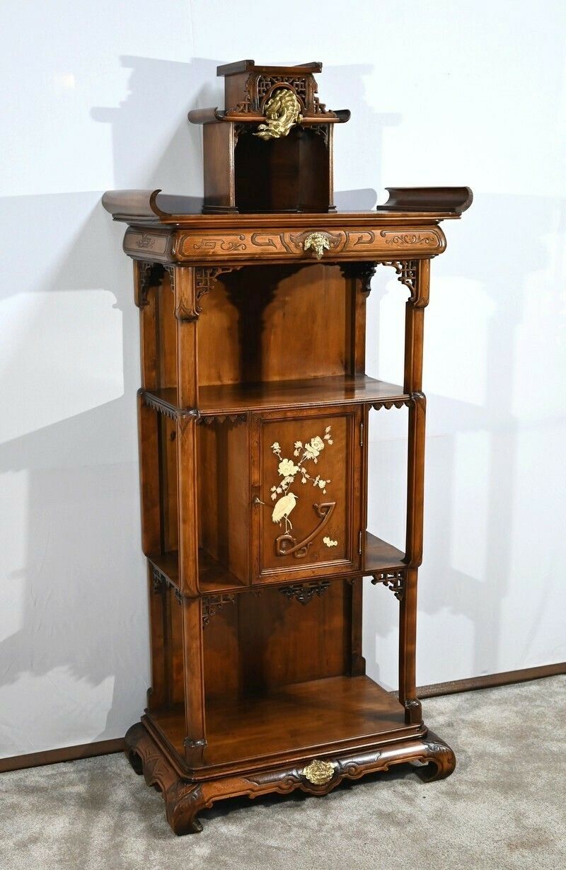 Small Asian Cabinet Attributed To Viardot  2nd Part Of The 19th Century photo furniture