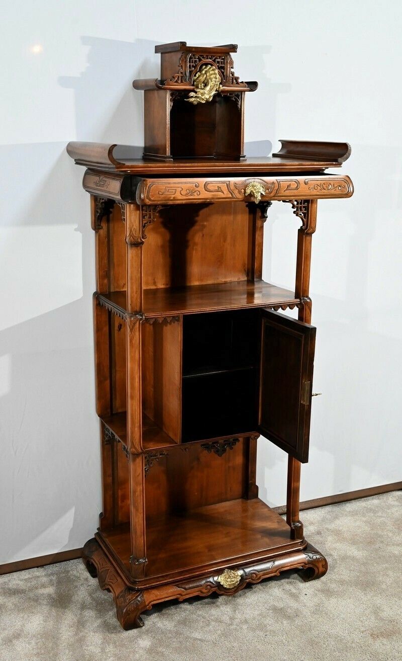 Small Asian Cabinet Attributed To Viardot  2nd Part Of The 19th Century photo Furniture